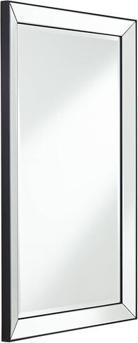 Uttermost Verne Matte Black Edging 24" x 38" Rectangular Wall Mirror in Saudi Arabia