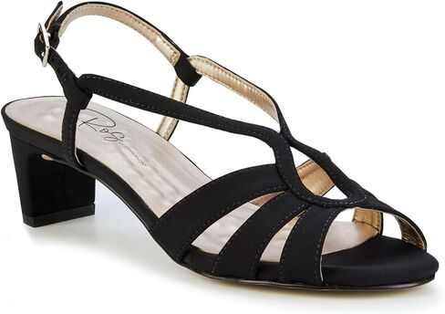 ROS Hommerson Leandra Womens Dress Sandals Silver Sparkle Leather - 10 Narrow in Kuwait