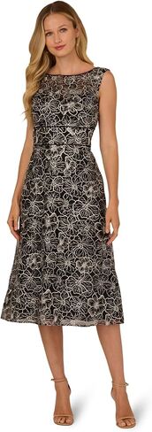 Adrianna Papell Womens Embroidered Dress in Kuwait