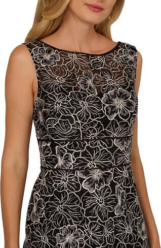 Adrianna Papell Womens Embroidered Dress in Kuwait