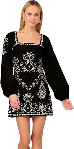 Adrianna Papell Womens Embroidered Dress in Kuwait