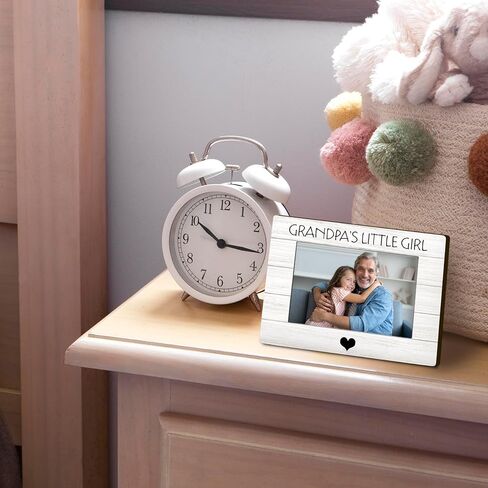 DUXMNAMG Grandpa 4x6 Picture Frame, Grandpa Photo Frame, Granddaughter Picture Frame, Gifts for Grandpa from Granddaughter Grandkids, Grandpa’s Little Girl Picture Photo Frames for Desk Shelf Decor in Kuwait