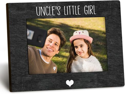 DUXMNAMG Grandpa 4x6 Picture Frame, Grandpa Photo Frame, Granddaughter Picture Frame, Gifts for Grandpa from Granddaughter Grandkids, Grandpa’s Little Girl Picture Photo Frames for Desk Shelf Decor in Kuwait