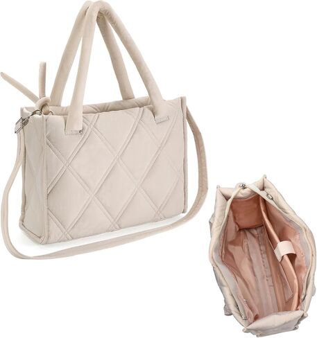 Apipi Lightweight Work Tote with Multiple Compartments - 12" x 16" Puffer Tote Bag for Women, Gifts for Teachers/Nurse in Saudi Arabia