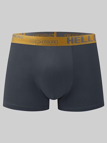 5PCS Hello Printed Men's Boxer Briefs, Soft And Comfortable, With High Elasticity And Breathable Design in Saudi Arabia
