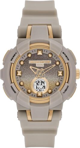 Skechers Women's Brynwood Analog-Digital Gray Plastic Watch (Model: SR2154) in Saudi Arabia