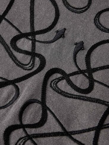 John Varvatos Mens Ornate Snakes Tee in Saudi Arabia