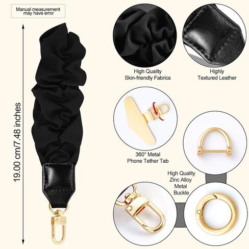 Yiflin Stretchy Keychain Wristlet,Cute Scrunchie Key Chain, Phone Wrist Lanyard with Phone Tether Tab for Keys in Saudi Arabia