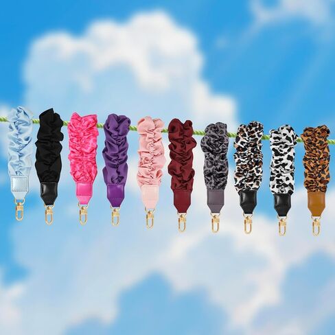 Yiflin Stretchy Keychain Wristlet,Cute Scrunchie Key Chain, Phone Wrist Lanyard with Phone Tether Tab for Keys in Saudi Arabia