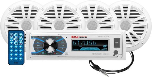 BOSS Audio Systems MCK632WB.6 Marine Bluetooth Stereo and 6.5 Inch Speakers in Kuwait