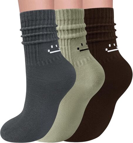 جوارب Elapse Space Cute Scrunch Slouch Crew للنساء in Saudi Arabia