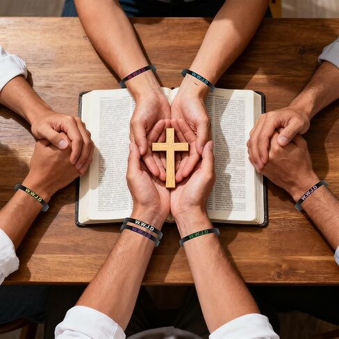 Meajjew 100 قطعة WWJD مجموعة أساور مسيحية للنساء والرجال، هدايا مسيحية من السيليكون ماذا سيفعل يسوع الأساور in Saudi Arabia