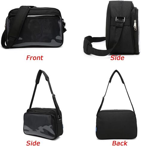 Messenger Ita Bag Canvas Pin Display Purse Crossbody Shoulder Bag for Womens in Saudi Arabia