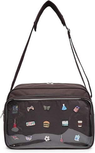 Messenger Ita Bag Canvas Pin Display Purse Crossbody Shoulder Bag for Womens in Saudi Arabia