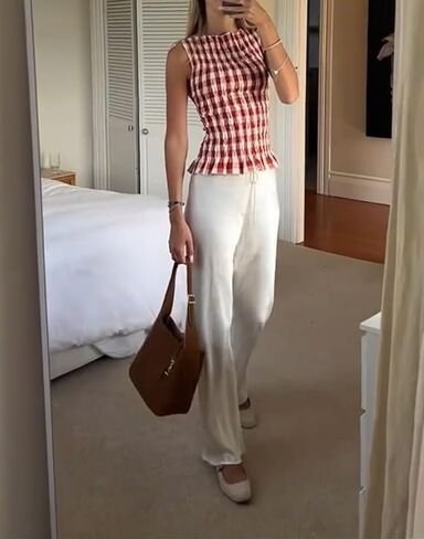 Shirred Tank Top Women Smocked Ruffle Frill Sleeveless Y2k Halter Peplum Top Ruffled Going Out Tops Streetwear in Saudi Arabia