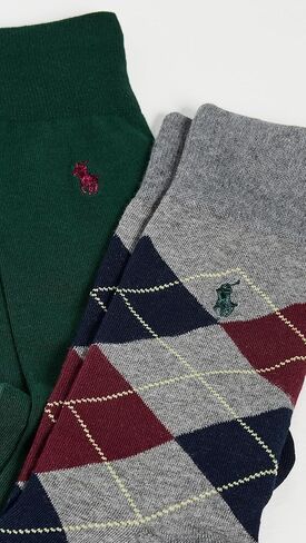 POLO RALPH LAUREN Men's Argyle Socks 2 Pack in Saudi Arabia