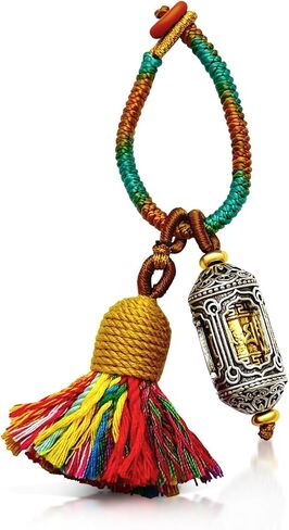 gamegalaxy Handmade Tassel Keychain for Car Keys, Purse, Bag Charm Accessory, Bohemian Fringe Pendant Gift in Saudi Arabia