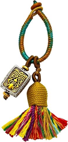 gamegalaxy Handmade Tassel Keychain for Car Keys, Purse, Bag Charm Accessory, Bohemian Fringe Pendant Gift in Saudi Arabia