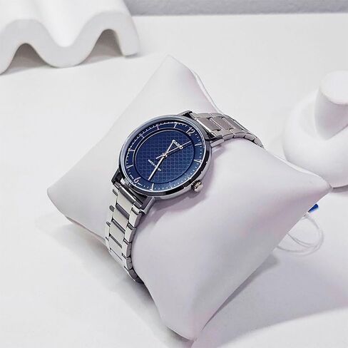 Casio LTP-VT04D-2A Women's Stainless Steel Blue Concave-Shaped Dial 3-Hand Analog Watch in Saudi Arabia