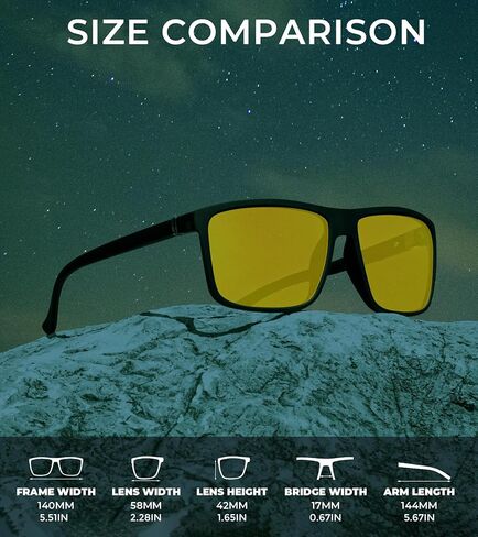 Night Vision Glasses for driving, Classic Night Glasses for Men Women in Saudi Arabia
