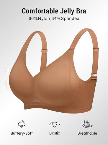 حمالات صدر جيلي لاسلكية من Cuteio للنساء بدون أسلاك - S-2XL حمالة صدر داعمة للاستخدام اليومي بدون خياطة in Kuwait