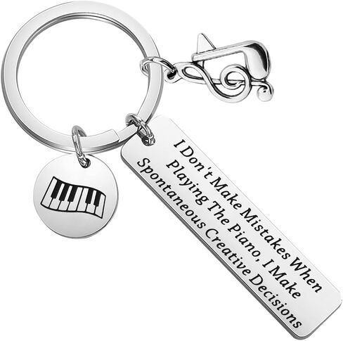 Zuo Bao Pianist Keychain Music Lover Gift Playing the Piano Keychain Piano Player Jewelry Musician Gift in Saudi Arabia