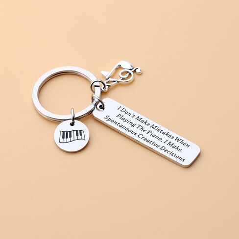 Zuo Bao Pianist Keychain Music Lover Gift Playing the Piano Keychain Piano Player Jewelry Musician Gift in Saudi Arabia