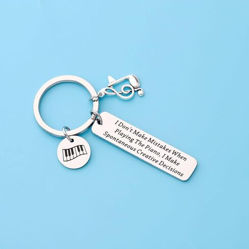 Zuo Bao Pianist Keychain Music Lover Gift Playing the Piano Keychain Piano Player Jewelry Musician Gift in Saudi Arabia