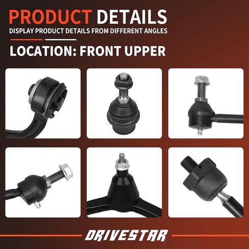 4 قطع من DRIVESTAR مفاصل كروية سفلية لذراع التحكم العلوي، تناسب 2003 2004 لسيارة Ford Expedition/Lincoln Navigator، K80039 K80715 K80714 in Saudi Arabia