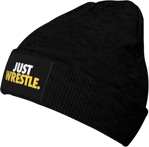 CHAKRATA Just Wrestle,Cuffed Beanie for Men Women Knit Skull Cap Warm Stocking Hats in Saudi Arabia