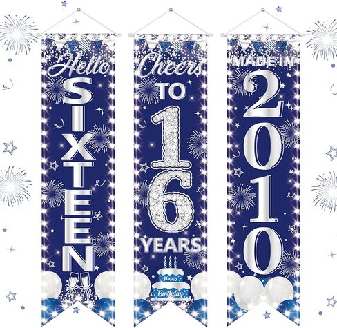 3 Pieces 90th Birthday Party Banners 90th Birthday Decorations for Men Women Black Gold 1935 Porch Signs Cheers to 90th Hanging Backdrops Black Gold Ninety Birthday Party Door Wall Decor Supplies in Saudi Arabia