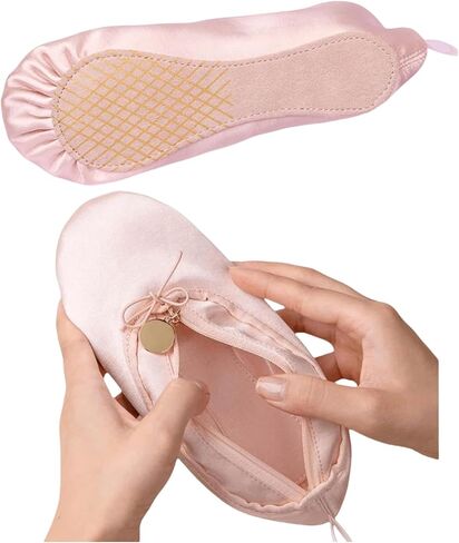 CXYANG Pink Ballet Dance Shoe Makeup Bag Recital Gifts for Girls Women, Ballerina Slipper Pouch Dancer Stuff (Pink1) in Kuwait