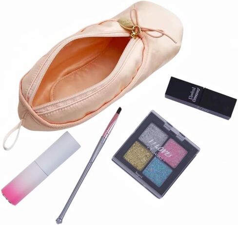 CXYANG Pink Ballet Dance Shoe Makeup Bag Recital Gifts for Girls Women, Ballerina Slipper Pouch Dancer Stuff (Pink1) in Kuwait