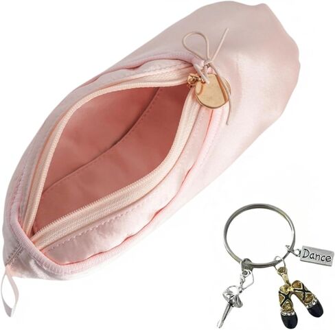 CXYANG Pink Ballet Dance Shoe Makeup Bag Recital Gifts for Girls Women, Ballerina Slipper Pouch Dancer Stuff (Pink1) in Kuwait