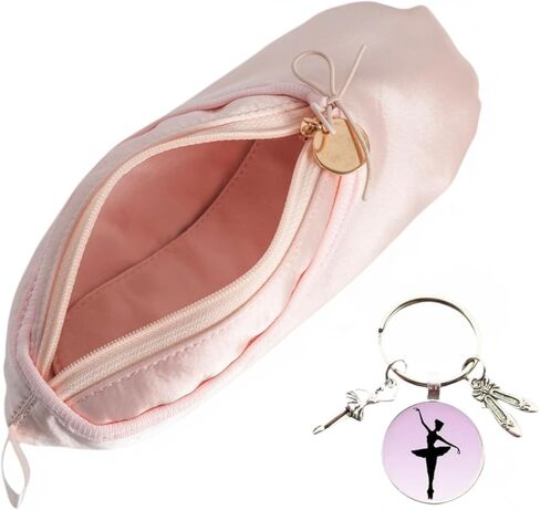 CXYANG Pink Ballet Dance Shoe Makeup Bag Recital Gifts for Girls Women, Ballerina Slipper Pouch Dancer Stuff (Pink1) in Kuwait