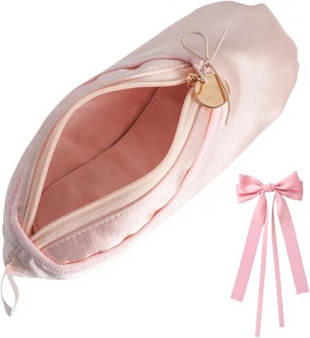 CXYANG Pink Ballet Dance Shoe Makeup Bag Recital Gifts for Girls Women, Ballerina Slipper Pouch Dancer Stuff (Pink1) in Kuwait