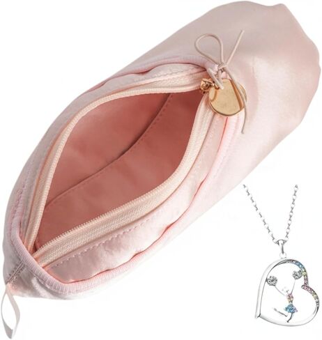 CXYANG Pink Ballet Dance Shoe Makeup Bag Recital Gifts for Girls Women, Ballerina Slipper Pouch Dancer Stuff (Pink1) in Kuwait