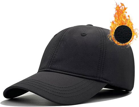 KCZAKA Waterproof Quick Dry Baseball Caps Men's Winter Fleece Lined Warm Back Closed Baseball Hats K220 in Saudi Arabia
