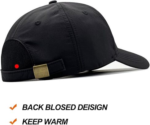 KCZAKA Waterproof Quick Dry Baseball Caps Men's Winter Fleece Lined Warm Back Closed Baseball Hats K220 in Saudi Arabia