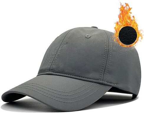 KCZAKA Waterproof Quick Dry Baseball Caps Men's Winter Fleece Lined Warm Back Closed Baseball Hats K220 in Saudi Arabia