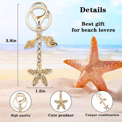 MOEXUKO حقيبة Charms لحقائب اليد محفظة اكسسوارات لطيف الشاطئ المفاتيح هدايا الشاطئ للنساء محفظة صدف المفاتيح Charms in Saudi Arabia