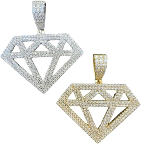 2.15 CT Round Cut D/VVS1 Diamond Unisex Diamond Shape Pendant Charm Real 925 Sterling Silver Festival Day Fine Jewelry in Saudi Arabia