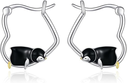 HKPATOP Animal Earrings Sterling Silver Heart Hoop Earrings Gifts for Women in Kuwait