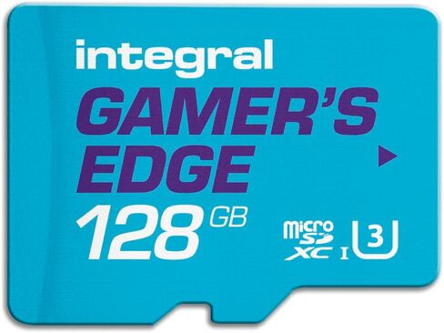 Integral 256GB Gamer's Edge Micro SD Card for Nintendo Switch - Fast Charging & Saving Games DLC Data Developed, Lite OLED, INMSDX256G10-100V30GE, 256 GB in Saudi Arabia