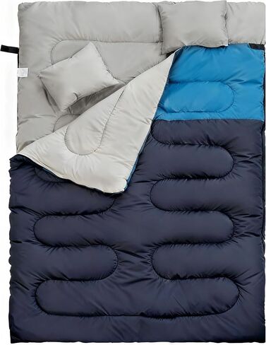 Sleeping Bag for Adults Teens Kids Cold Warm Weather, Portable Waterproof & Lightweight, Compact with Compression Sack, for 3-4 Seasons Camping, Backpacking, Hiking, Travel, Indoors Outdoors in Kuwait