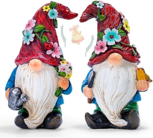 Twinbling 2PC Bee Gnome ديكورات للمنزل، تماثيل عسل داخلية، ديكور عيد الحب، زينة صينية متدرجة لعرض المطبخ، عيد ميلاد للنساء أمي الجدة in Kuwait