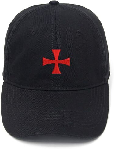 قبعة بيسبول رجالي من Knights Templar Cross مطرزة من القطن المغسول in Kuwait