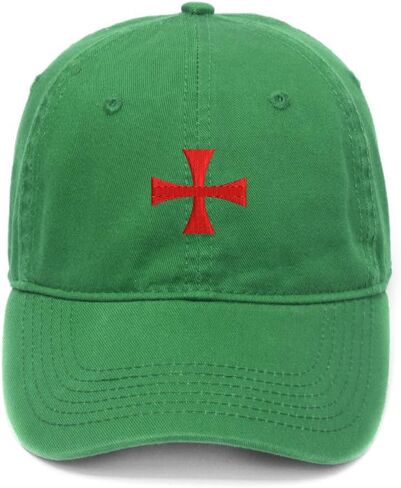 قبعة بيسبول رجالي من Knights Templar Cross مطرزة من القطن المغسول in Kuwait