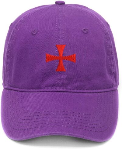قبعة بيسبول رجالي من Knights Templar Cross مطرزة من القطن المغسول in Kuwait