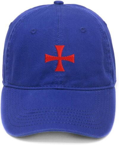 قبعة بيسبول رجالي من Knights Templar Cross مطرزة من القطن المغسول in Kuwait